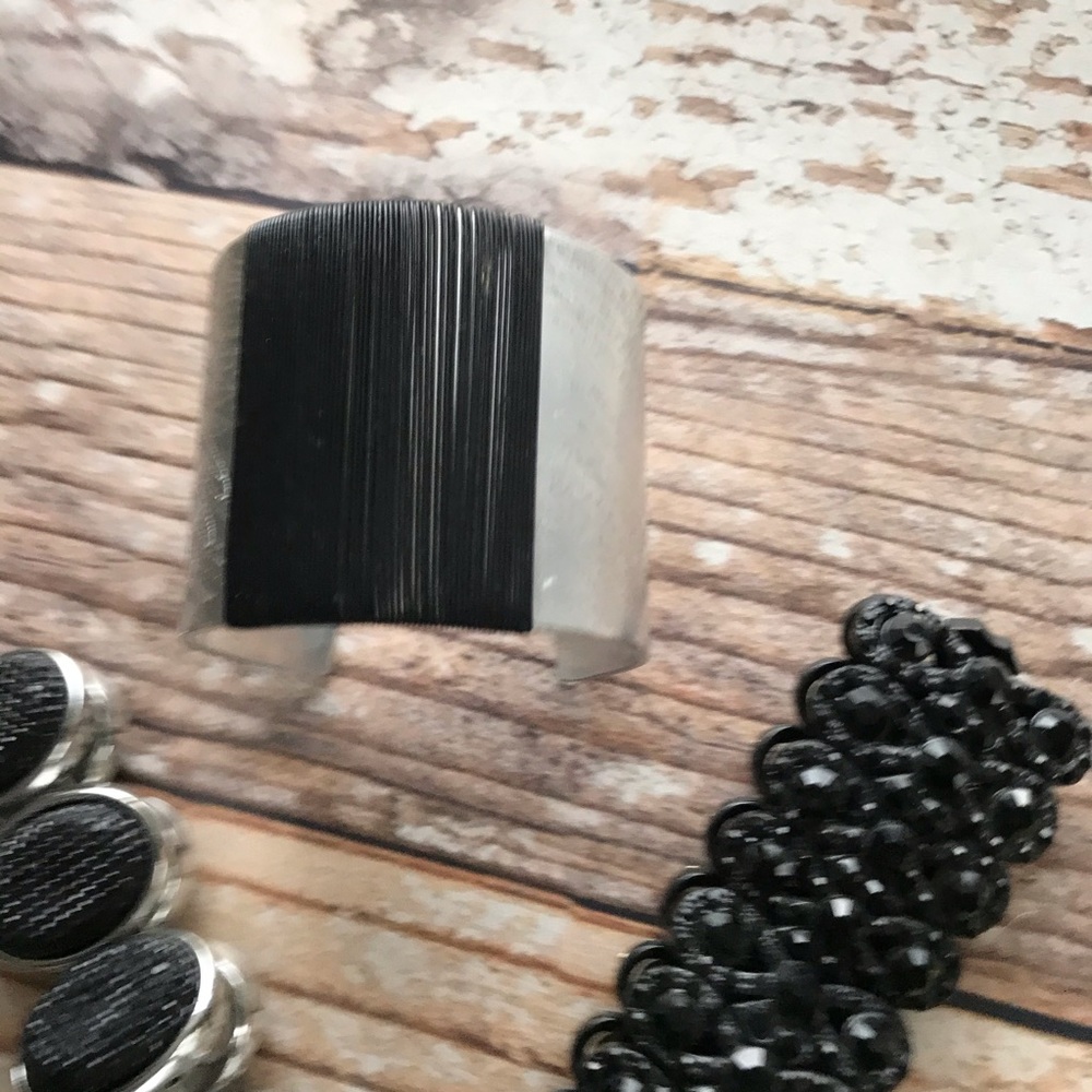 Multiple Black Bracelets - image 4